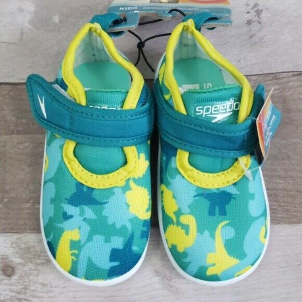 Speedo Toddler Little Kids S 5/6 Shore Explore Water Shoes Dino Print - Picture 2 of 6